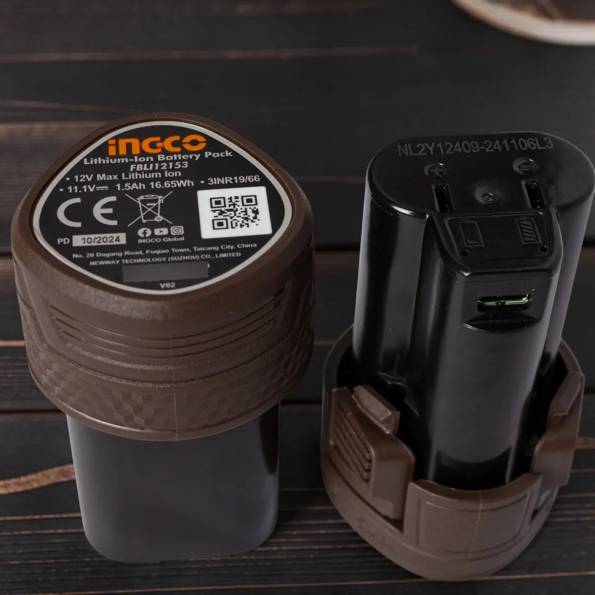 Set Taladro Inalámbrico Con Mecha Y 2 Baterías 12v Ingco