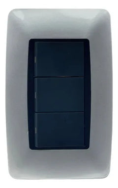 Interruptor Triple Moderna 3 Way Blanco Lumistar