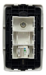 Toma Coaxial Y Telefónica Moderna Blanco Lumistar - GASKA