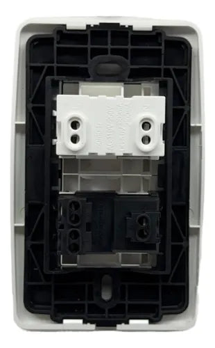 Toma Con Puerto Usb Moderna Blanco Lumistar - GASKA