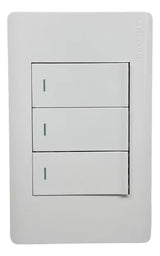 Interruptor Triple Elite 3 Way Blanco Lumistar - GASKA
