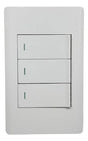 Interruptor Triple Elite 3 Way Blanco Lumistar - GASKA