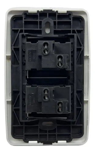Interruptor Doble 3 Way Moderna Plata Lumistar - GASKA