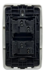 Interruptor Doble 3 Way Moderna Plata Lumistar - GASKA