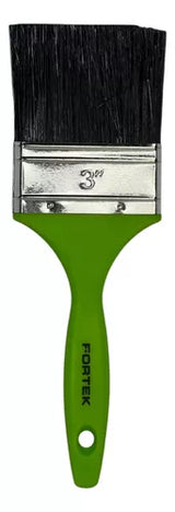 Brocha 3" Mango Plastico Verde Fortek