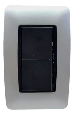 Interruptor Doble 3 Way Moderna Plata Lumistar