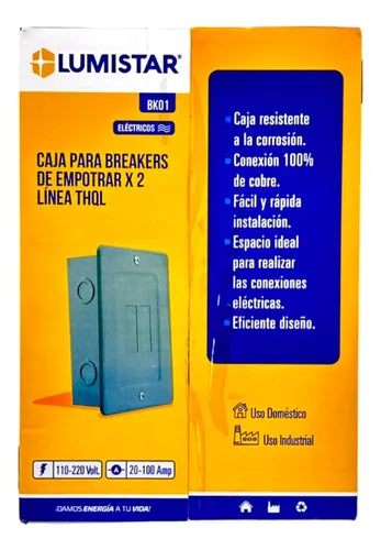 Tablero de embutir 2 lineas THQL 20-100AM Lumistar