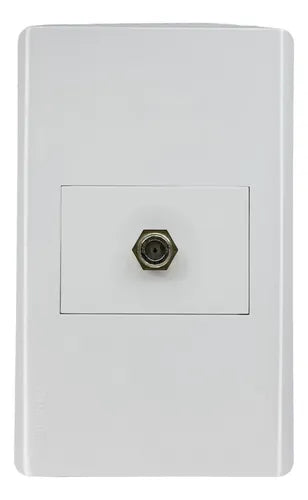 Toma Coaxial Para Empotrar Elite Blanco Lumistar - GASKA
