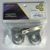 Soporte Cortinero 3/4" Recto (PAR) Aluminio Sufein - GASKA