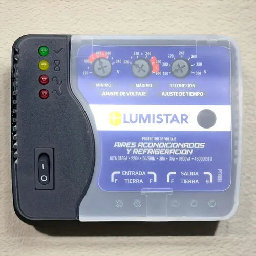 Protector De Voltaje Aire Acondicionado 220V 20AMP Lumistar