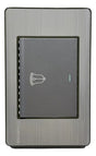 Pulsador De Timbre Elite Plateado Lumistar - GASKA