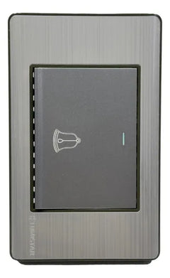 Pulsador De Timbre Elite Plateado Lumistar