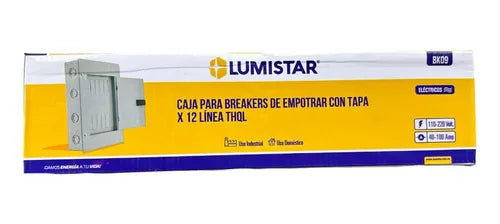 Tablero de embutir 12 lineas c/tapa THQL 20-100AMP Lumistar