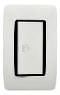 Pulsador De Timbre Moderna Blanco Lumistar - GASKA