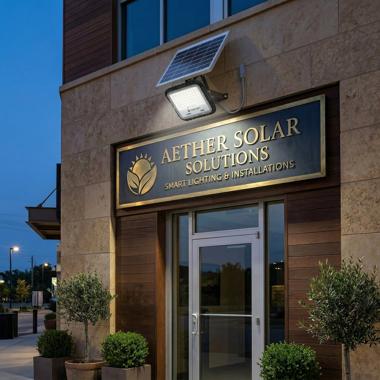 Reflector Led Con Panel Solar 200w Angel Light