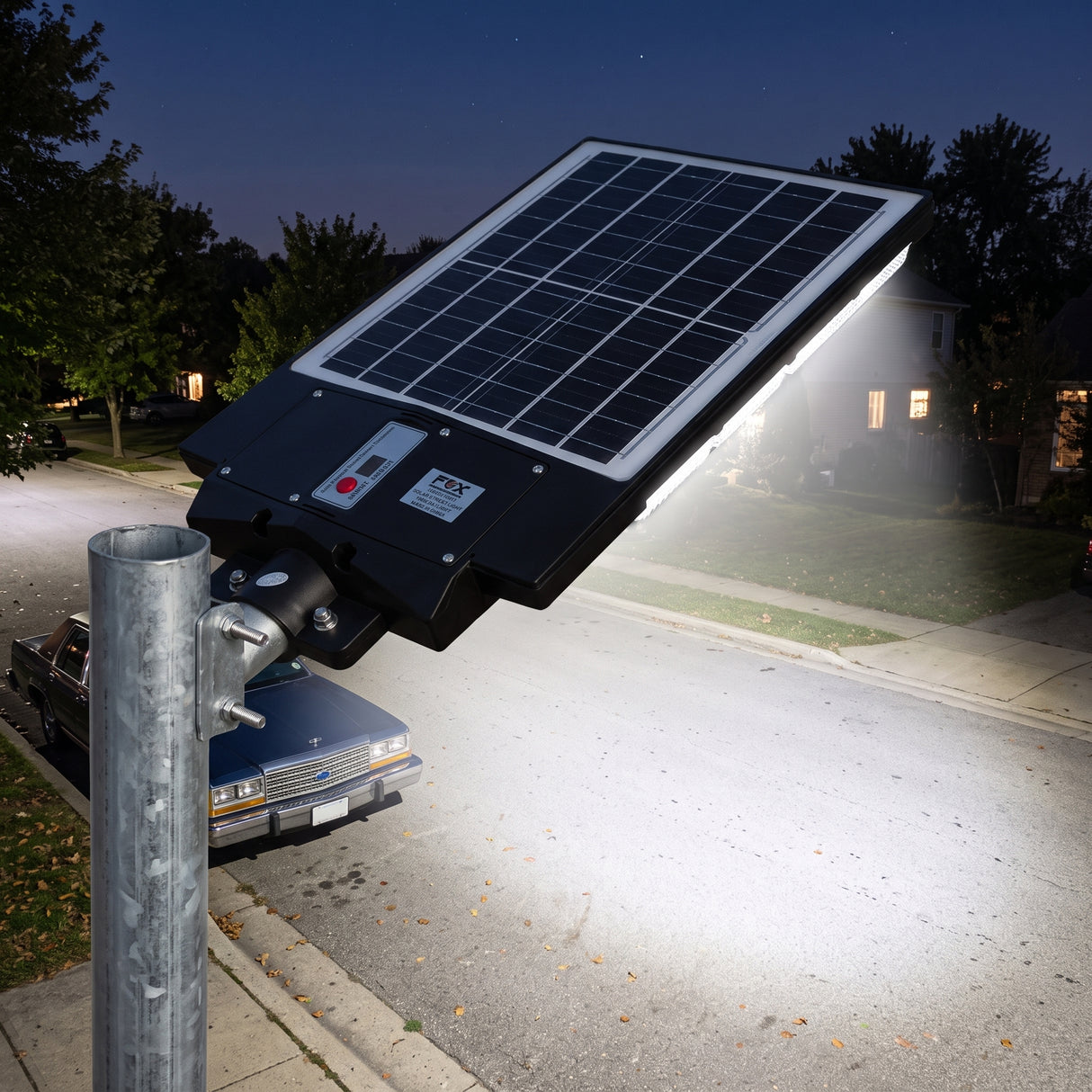 Reflector De Alumbrado Público Led Solar 150w Fox