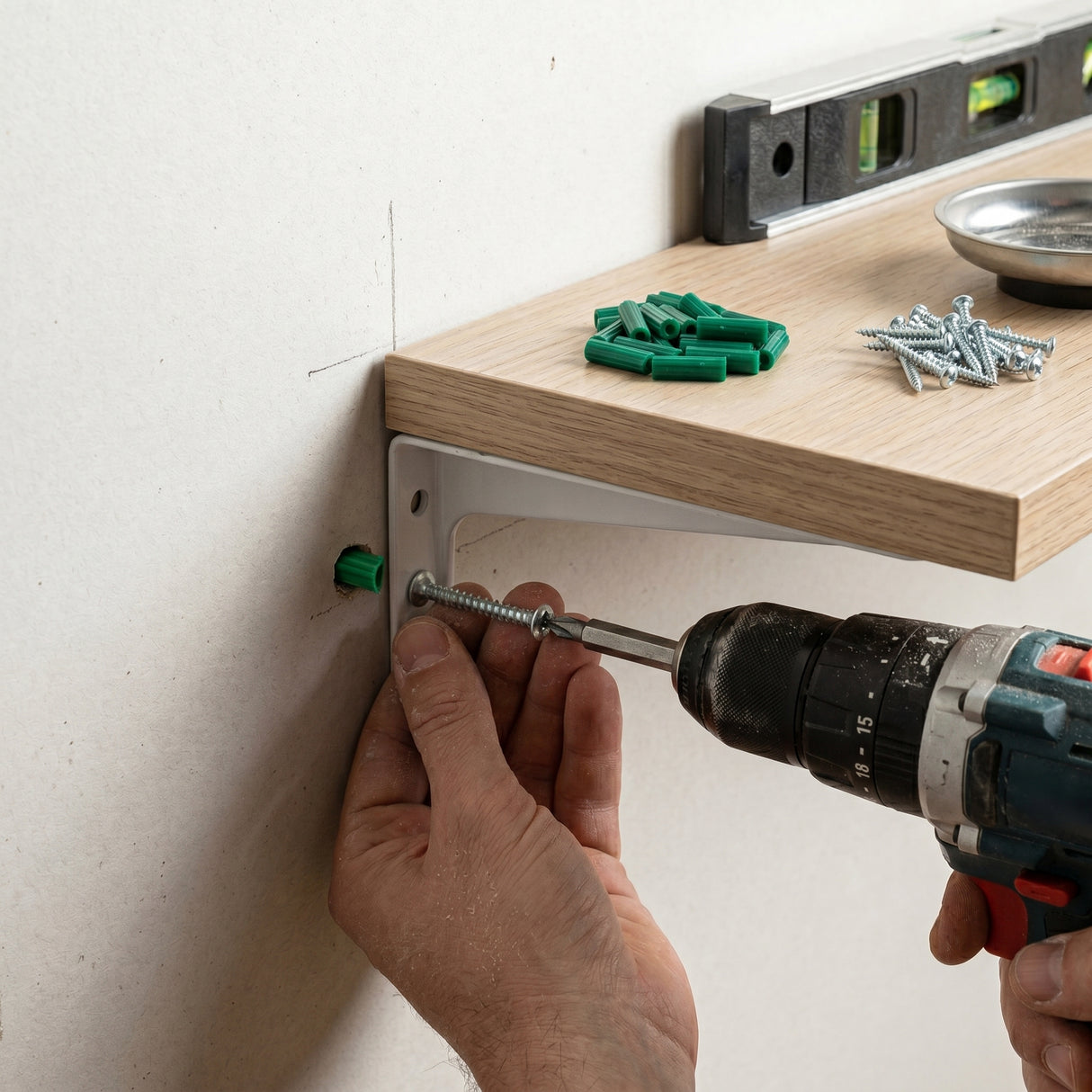 Tornillo Ramplug Autoroscante 8x1 Verde 1/4 40pcs Exxel