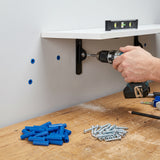 Tornillo Ramplug Autoroscante 8x1 Azúl 1/4 40pcs Exxel