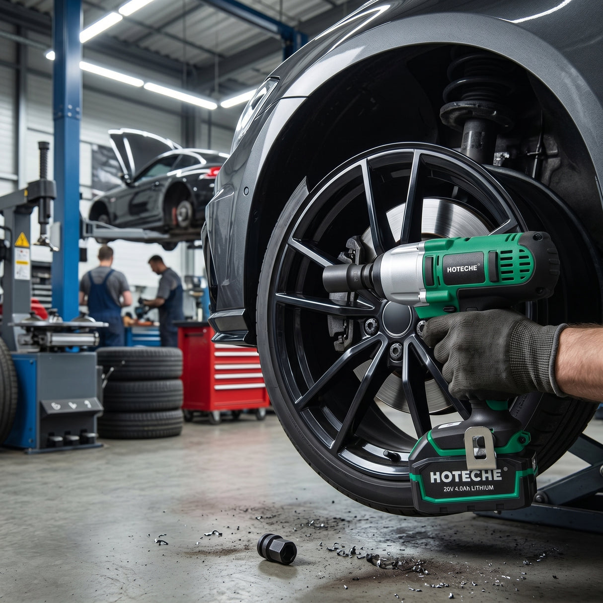 Llave De Impacto Inalámbrica 450nm 1/2 20v Brushless Hoteche