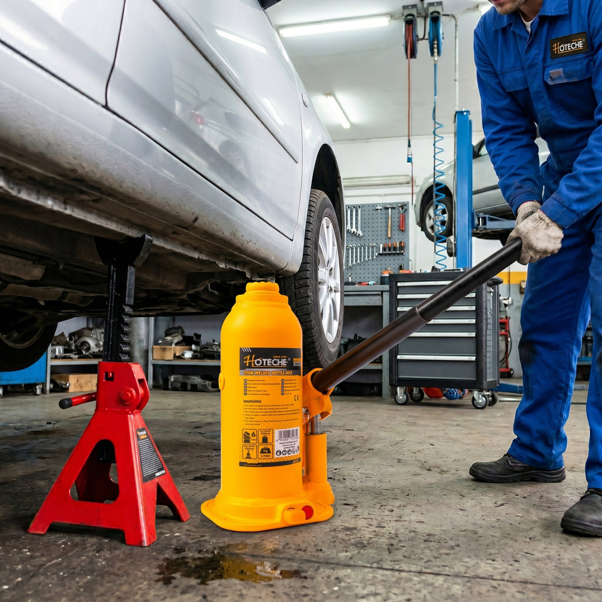 Gato Hidráulico De Botella 6 Toneladas Hoteche