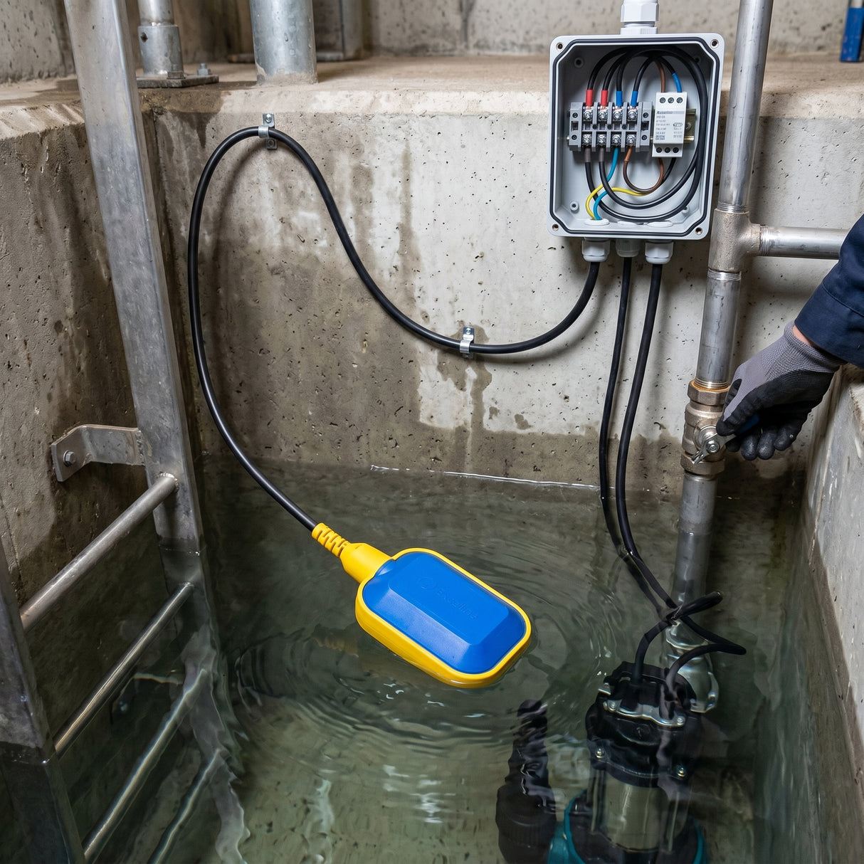 Flotante Electrico Flotador Tanque Cisterna Agua 3m Exceline