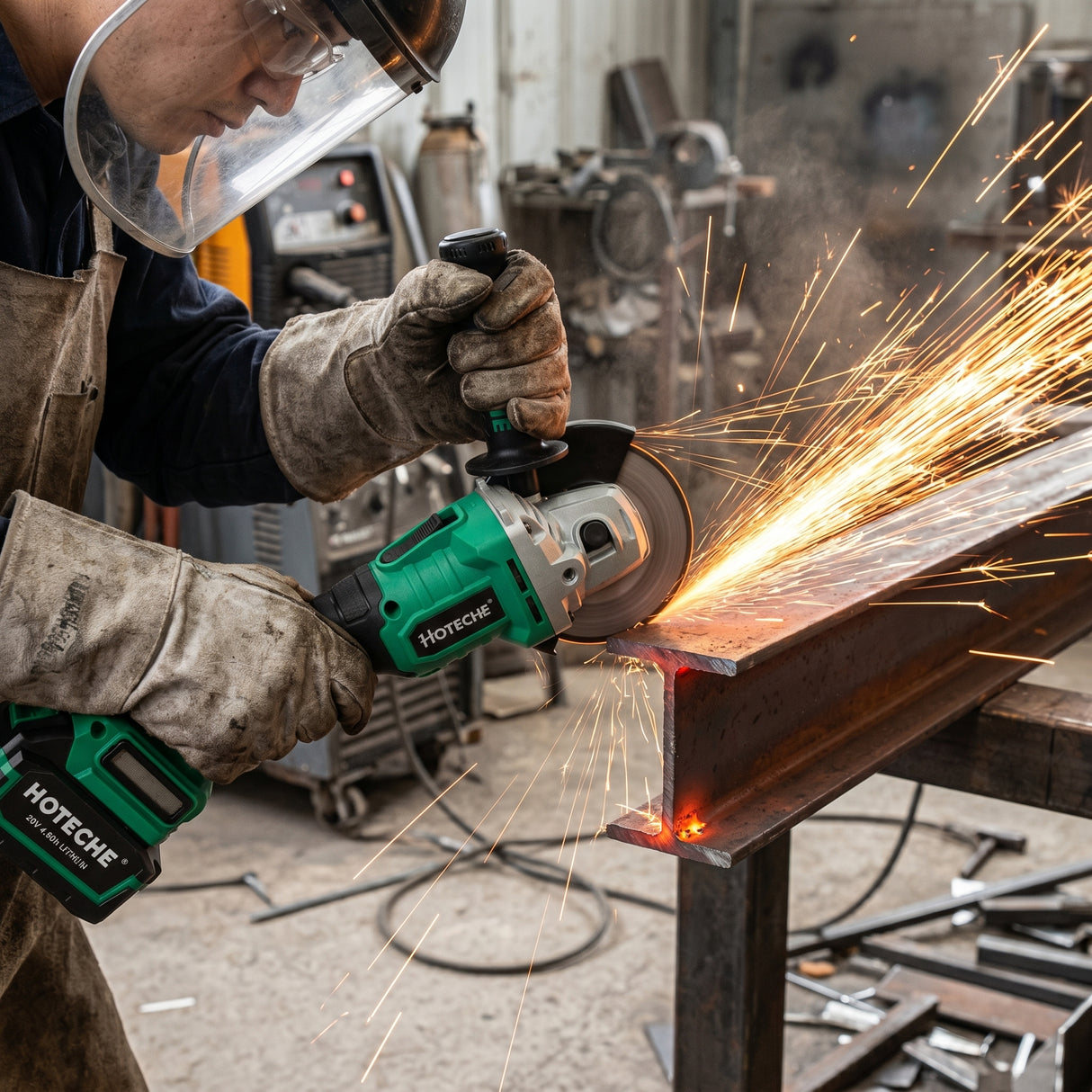 Esmeril Angular Inalámbrico 20v Brushless Hoteche