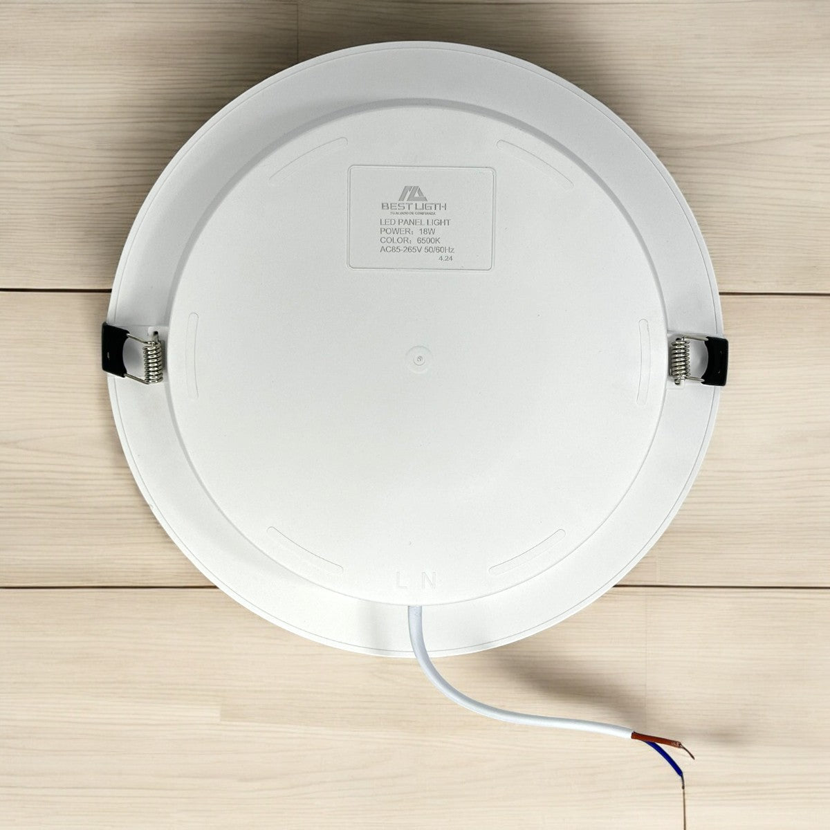 Panel Led Redondo Empotrar 18W 110-265V Best Ligth