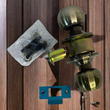 CERRADURA DE POMO REDONDO BAÑO BRONCE ANTIGUO FORTEK