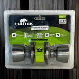 Cerradura De Pomo Baño T/Manzanita Niquel Mate Fortek