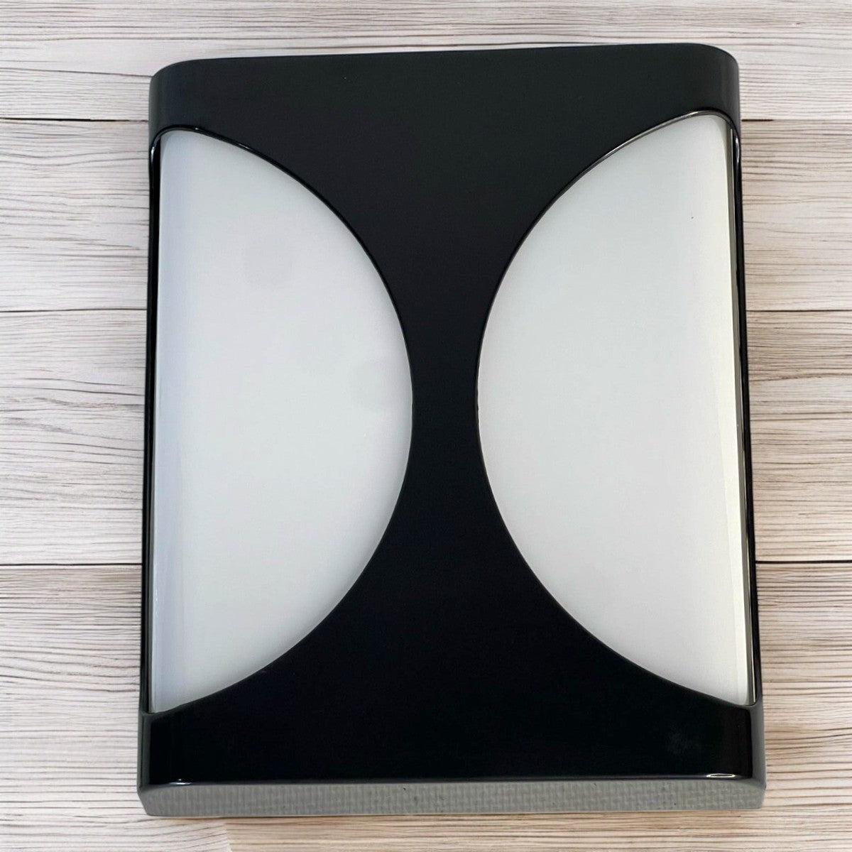 Vapoleta Led Cuadrada Decorativa Negra Media Luna 24W 85-265V 6500K IP54 Lumistar