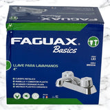 Griferia De Lavamanos 4" Doble Plastico Cromado Brescia Faguax