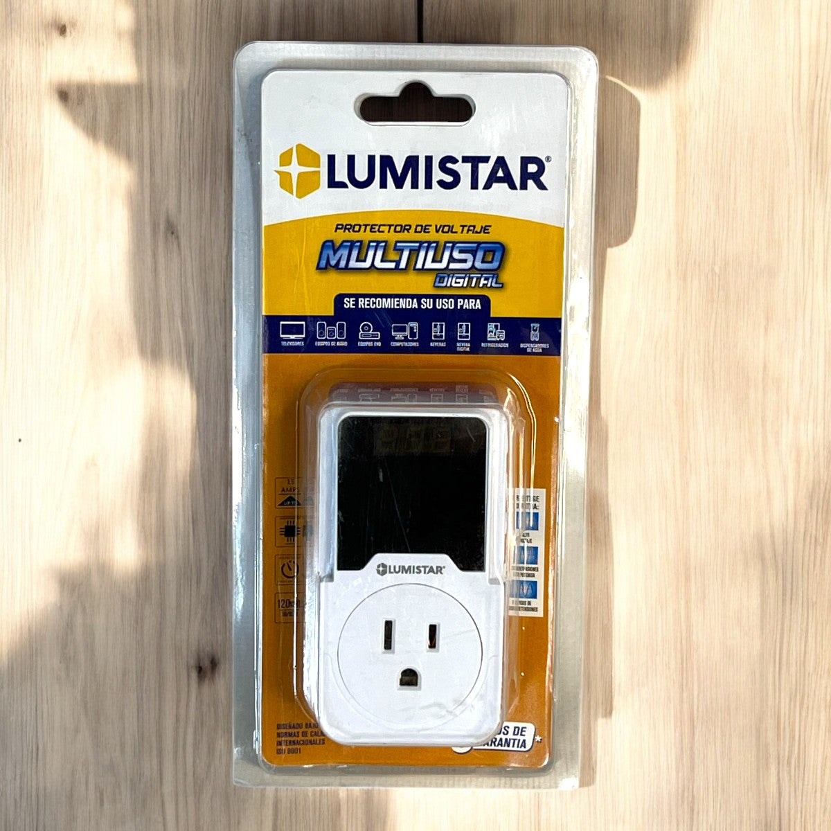 Protector De Voltaje Multiusos P/Equipos Digitales 80-130V 15AMP Lumistar