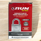 Candado De Hierro 38MM Cromado Run