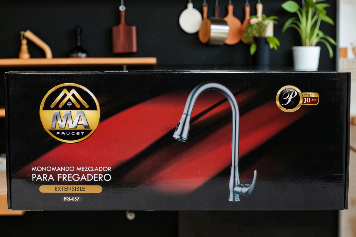 Llave Grifo Fregadero De Lujo Extensible Metales Aleados