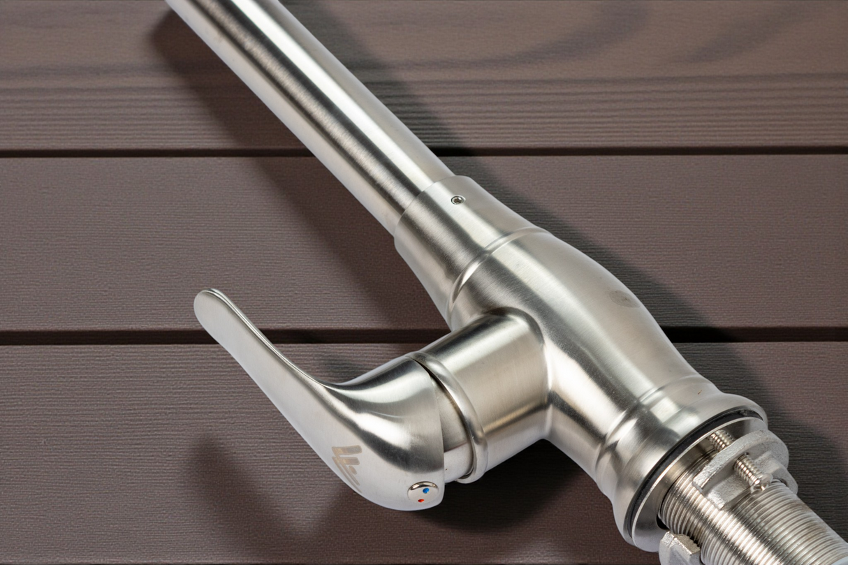 Llave Grifo Fregadero De Lujo Extensible Metales Aleados