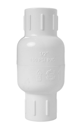 Válvula Check Pvc Lisa 1/2 Pulgada Metales Aleados