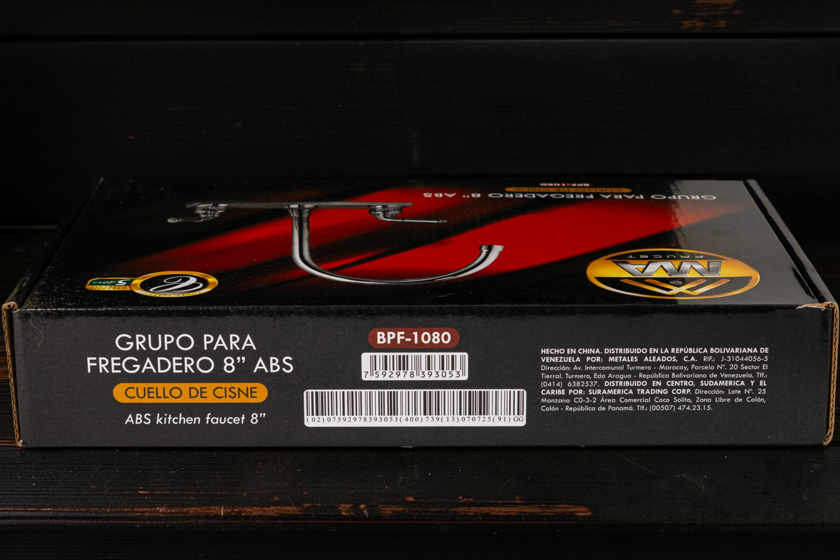 Grifo Llave Cuello Cisne Lavaplatos Fregadero Inoxidable