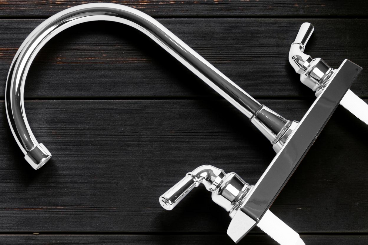 Grifo Llave Cuello Cisne Lavaplatos Fregadero Inoxidable