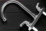 Grifo Llave Cuello Cisne Lavaplatos Fregadero Inoxidable