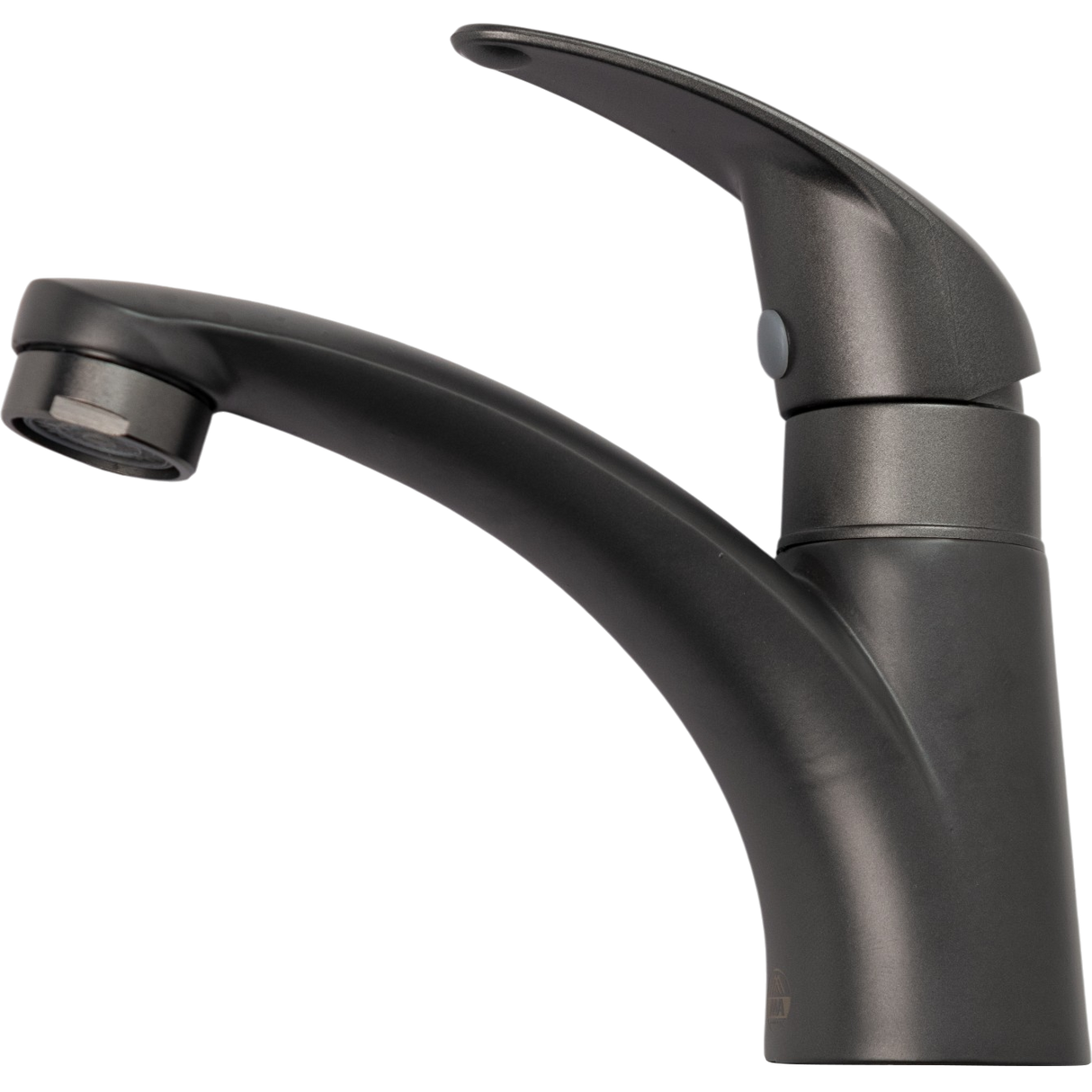 Llave Para Lavamanos Monomando Gris Oscuro Metales Aleados