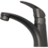 Llave Para Lavamanos Monomando Gris Oscuro Metales Aleados