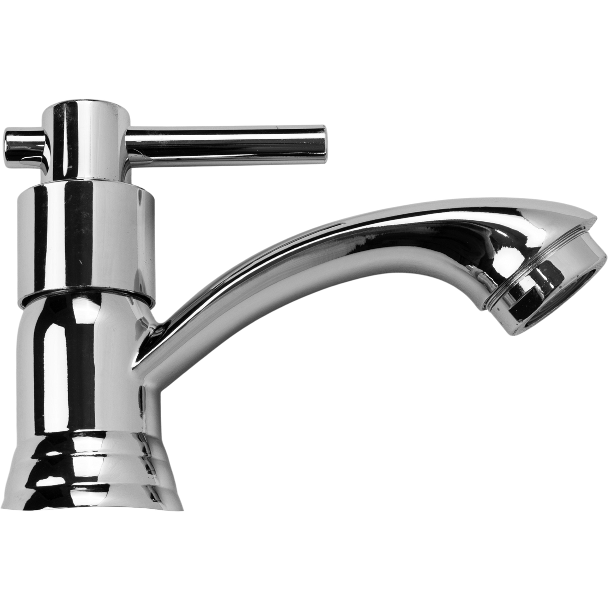 Llave Para Lavamanos Pomo Aleta Acero Metales Aleados