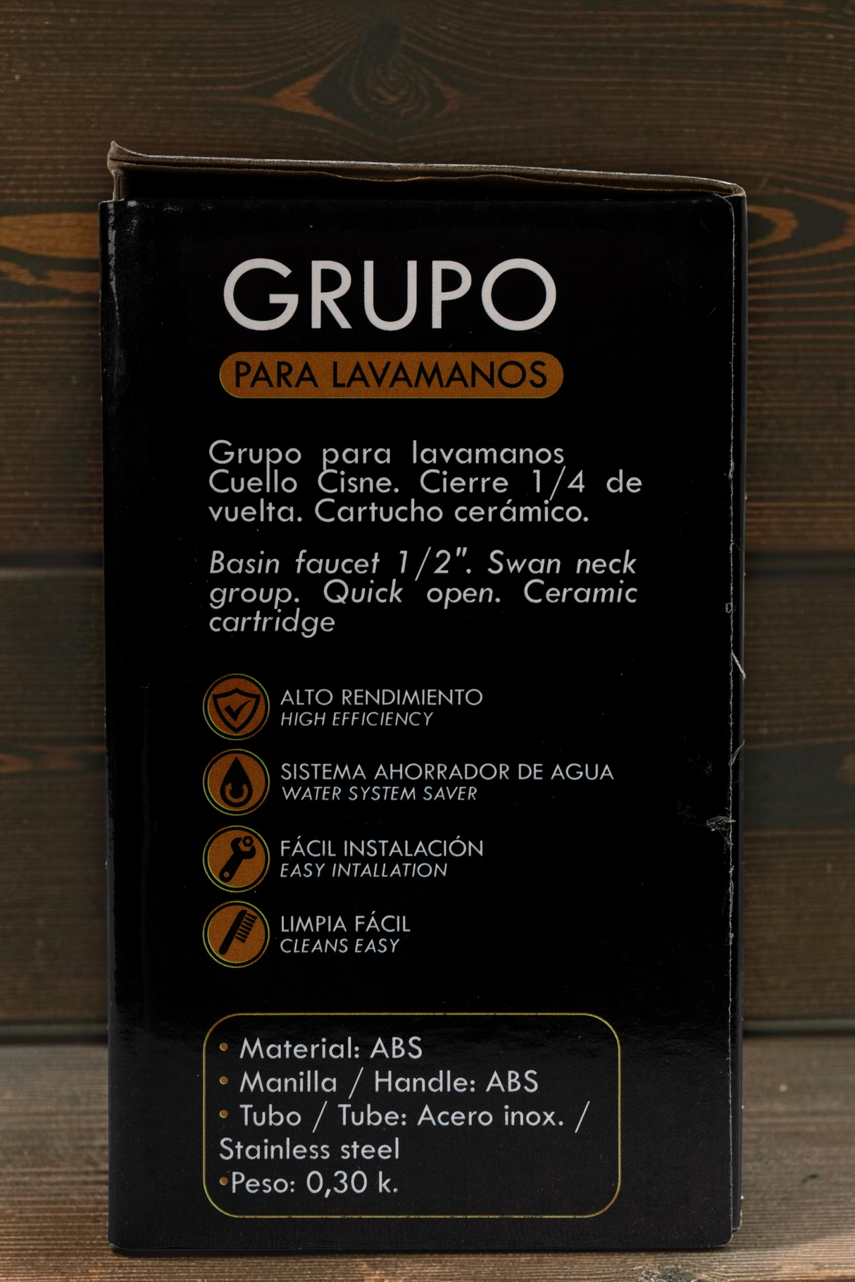 Griferia Llave Para Lavamanos Doble Cuello Cisne Corto M.a