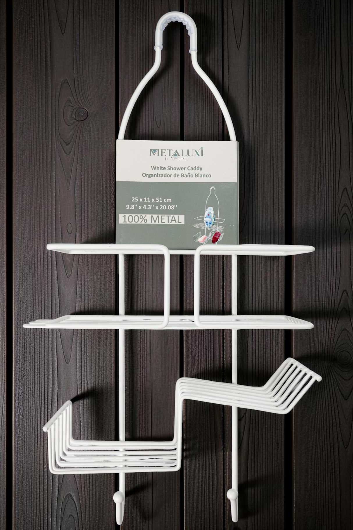 Estante Para Ducha Baño Ventana Sencilla Metales Aleados - GASKA