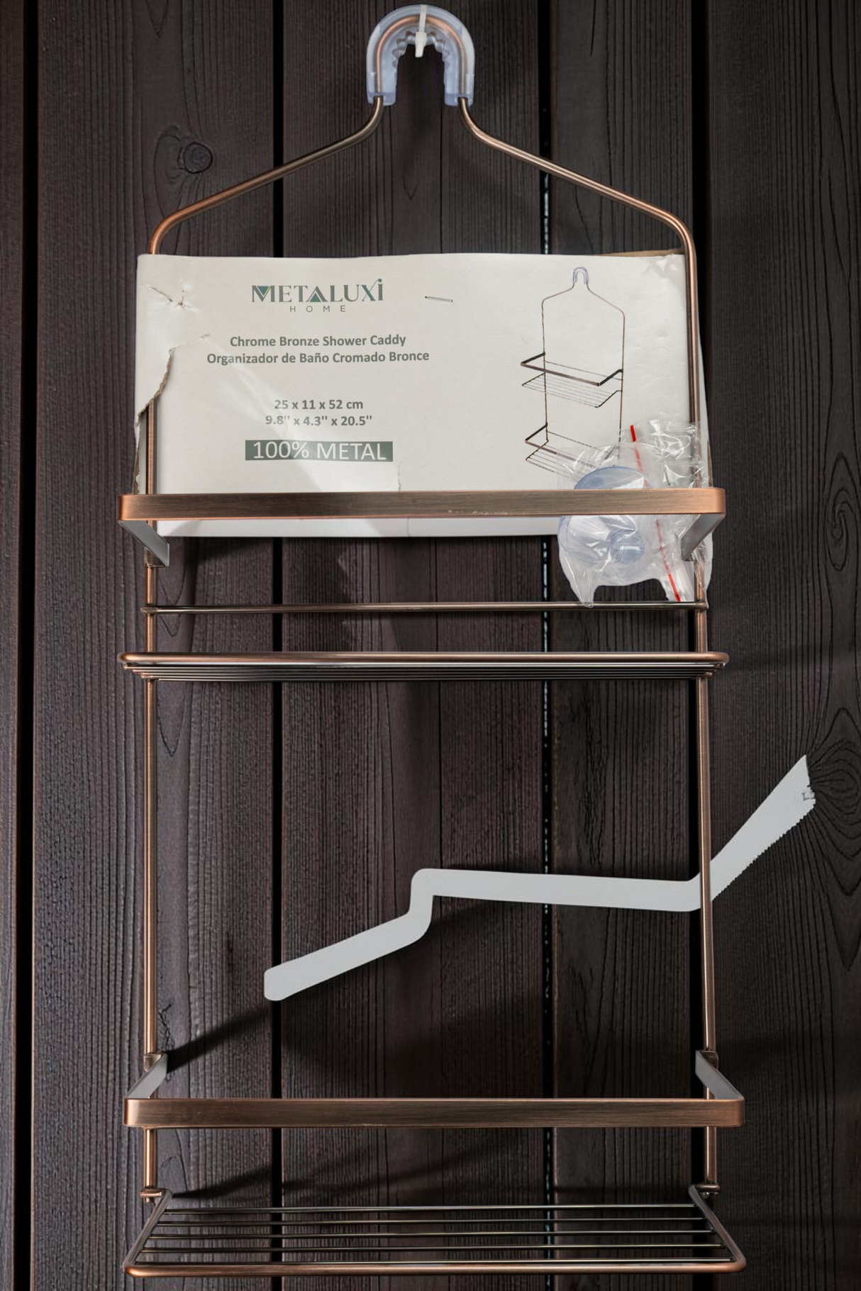 Estante Para Ducha Baño Ventana De Lujo Metales Aleados