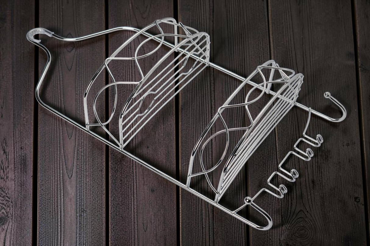 Estante Para Ducha Baño Ventana Cromado Metales Aleados
