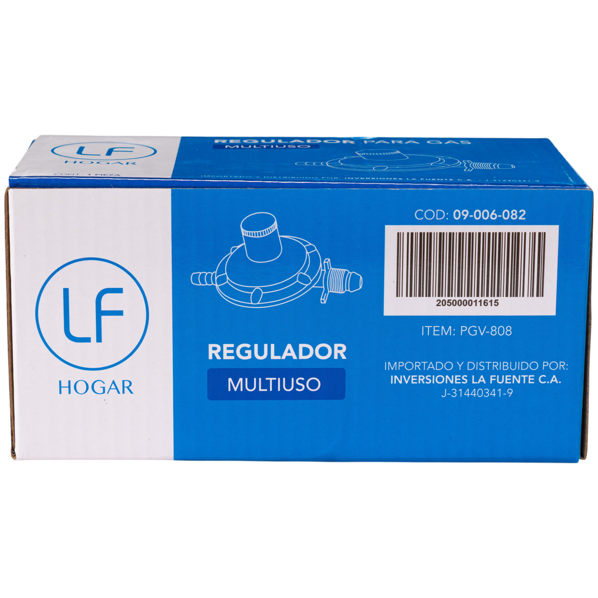 Regulador Válvula De Gas Con Rosca Para Bombonas LF