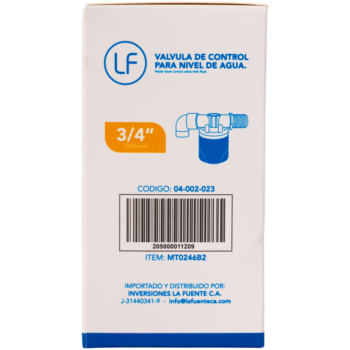 Válvula Flotante 1/2 PuLG Para Control Nivel De Agua LF