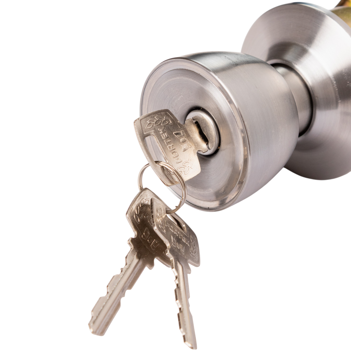 Cerradura De Pomo Para Puerta 3 Llaves FORTEK