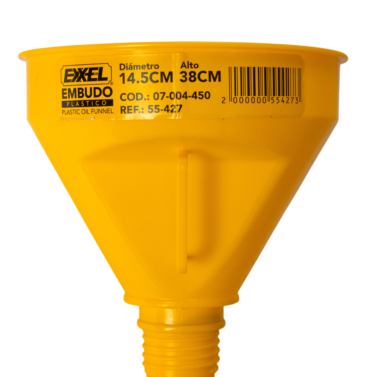 Embudo Automotriz Con Malla Filtro Y Dispensador Ajustable Exxel